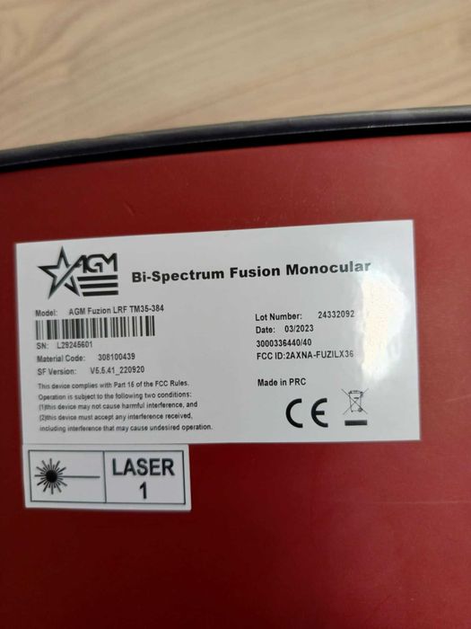 Тепловізор AGM Fuzion lrf tm35-384