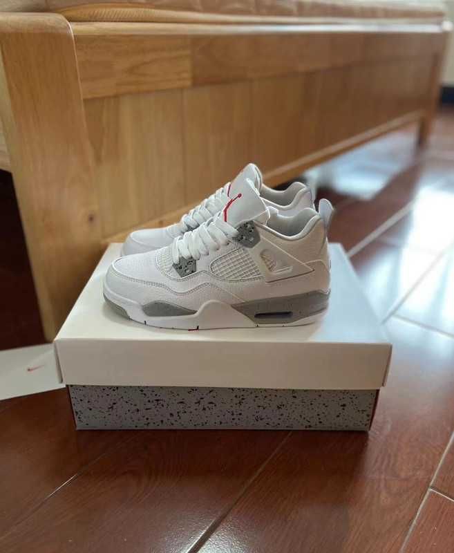 *NoweJordan4 Air4ButyWhiteUnisexTrampki*Wielka wyprzedaż 44