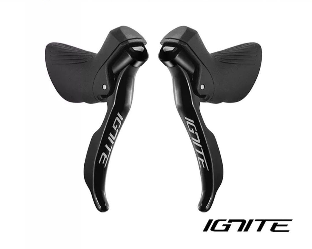 Nowe klamkomanetki 2x9 Sensah Ignite szosa szosowe gravel