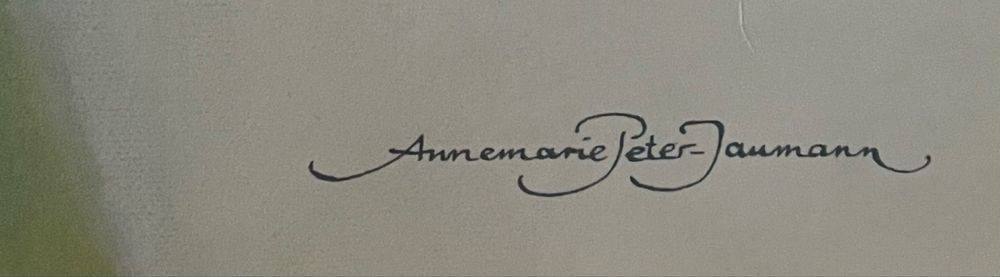 Dois quadros de decoração de Annemarie Peter-Jaumann