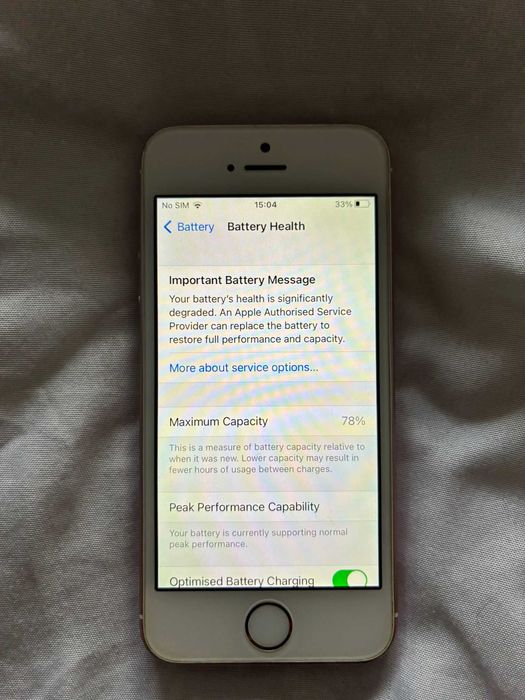 iPhone SE 2016 cor de rosa em muito bom estado