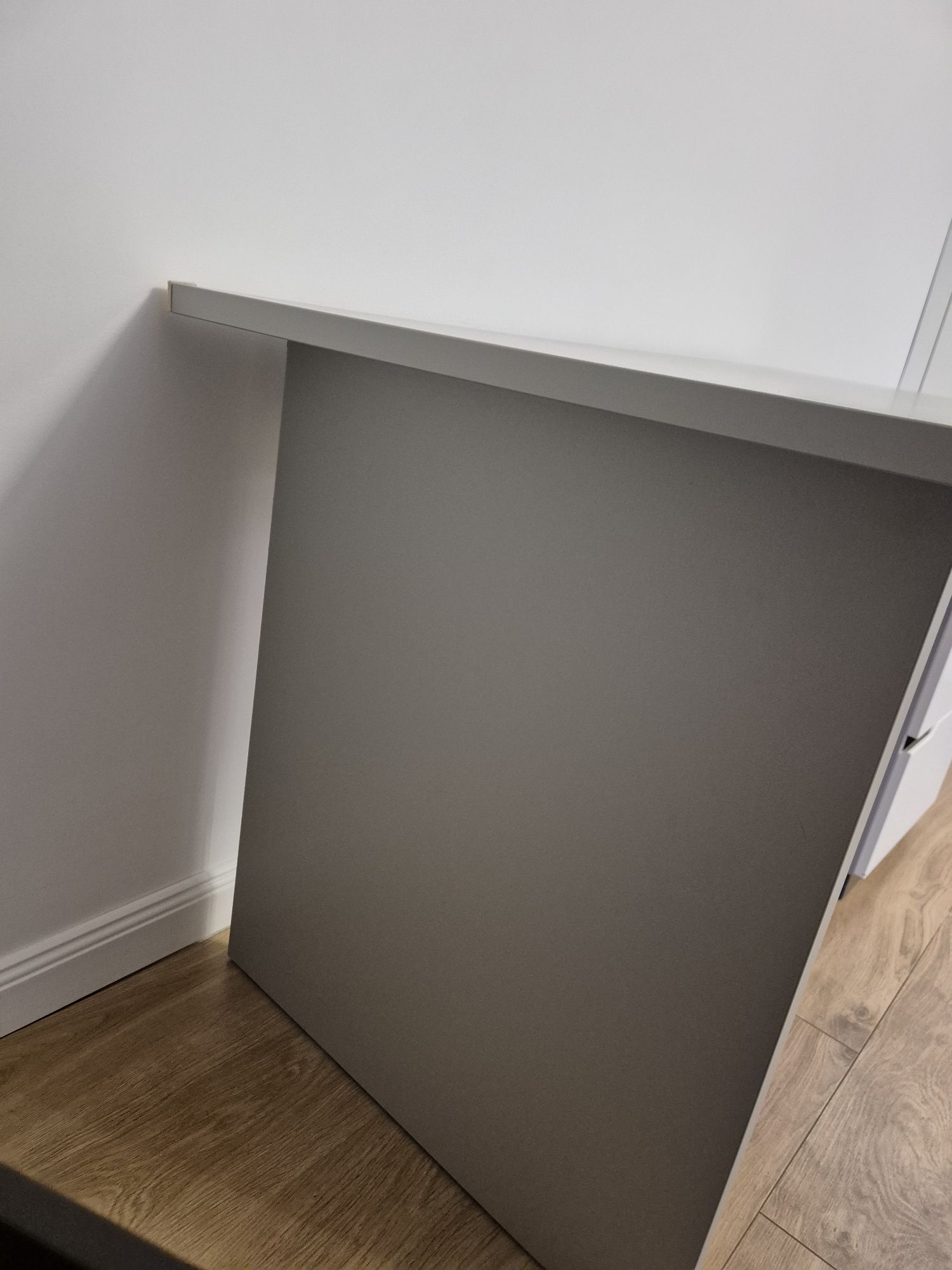 MEBLIK Biurko Flex Grey 125cm + Box Uni Grey