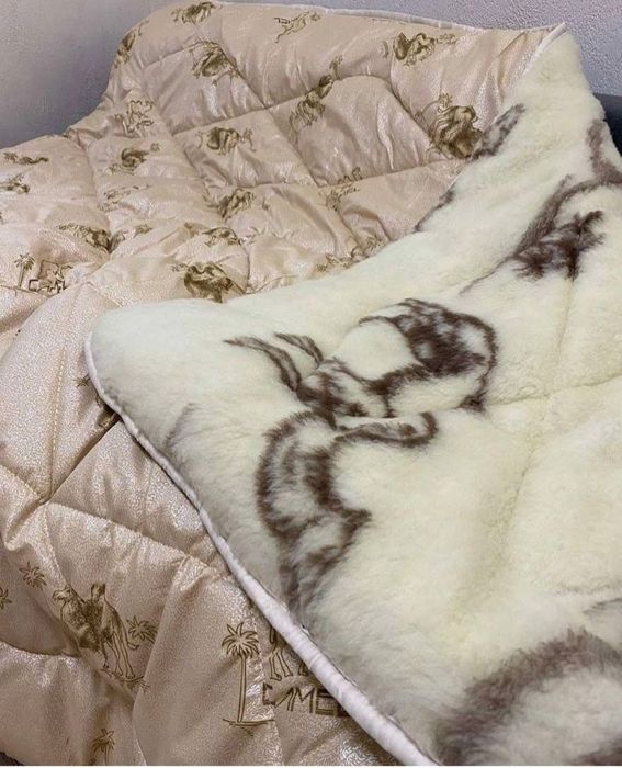 Ковдра хутряна.Пледи з овчини.Одеяло меховое.Одіяло верблюжі