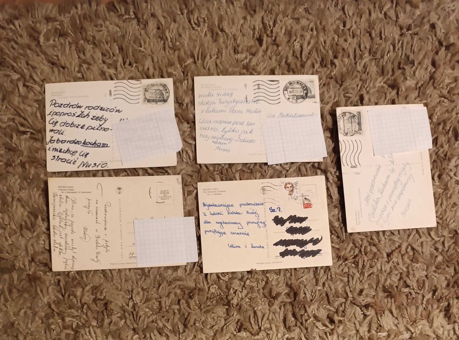 BIELSKO - BIAŁA Stare pocztówki widokówki PRL zestaw 5 sztuk