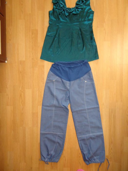 Легенькі брюки та блуза для вагітних.50р.