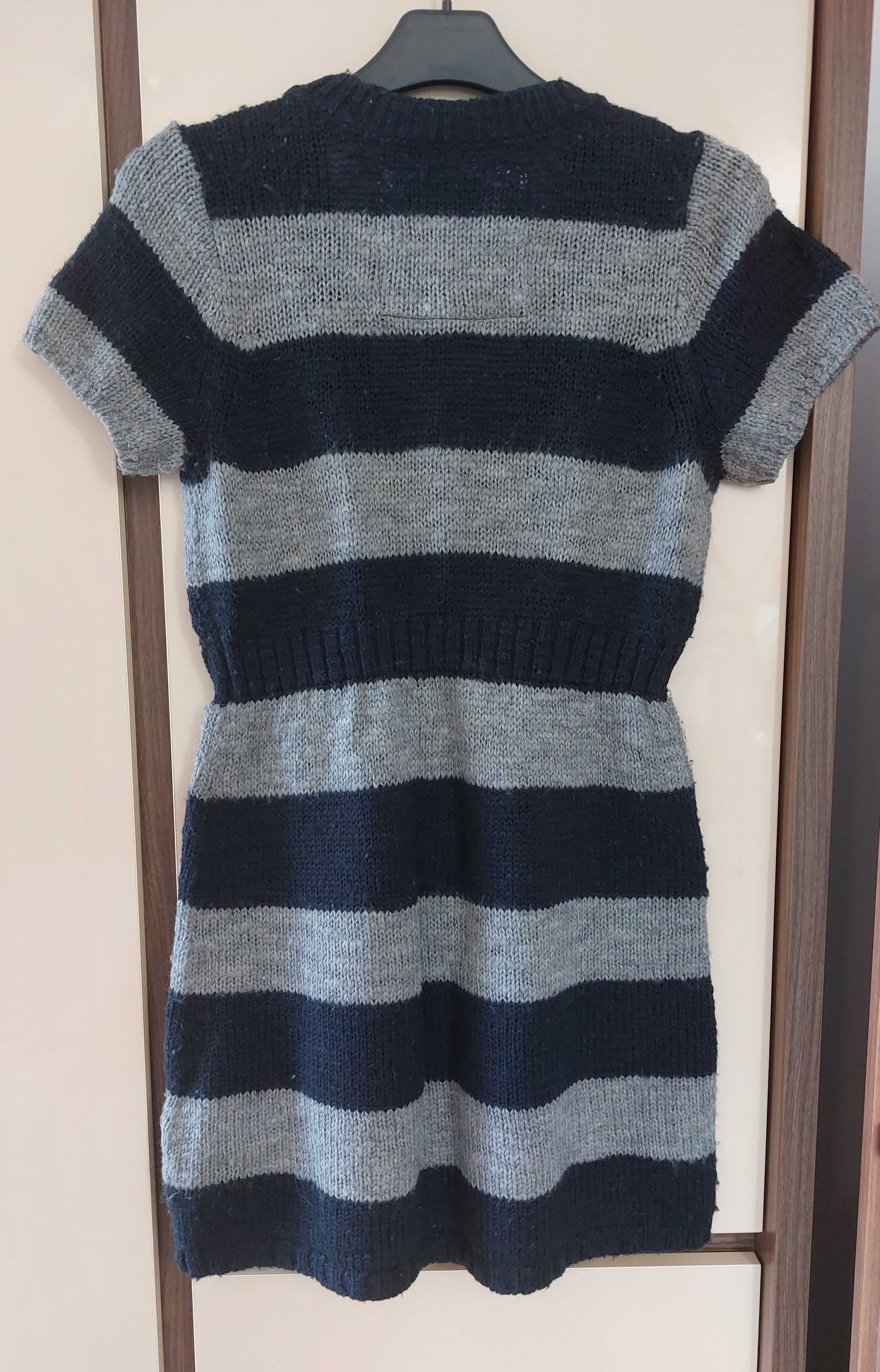 Długi sweter wełniany tunika rozm. M Abercrombie & Fitch