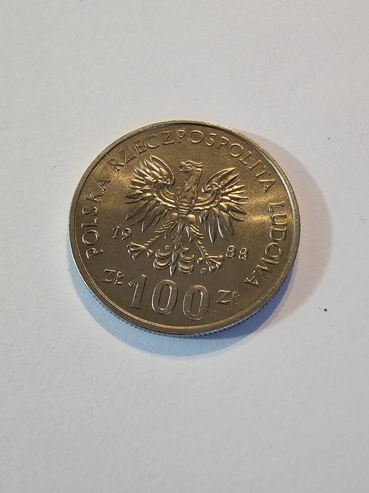 Moneta nr.35 nominał 100 zł 1988 rok za 10 zł