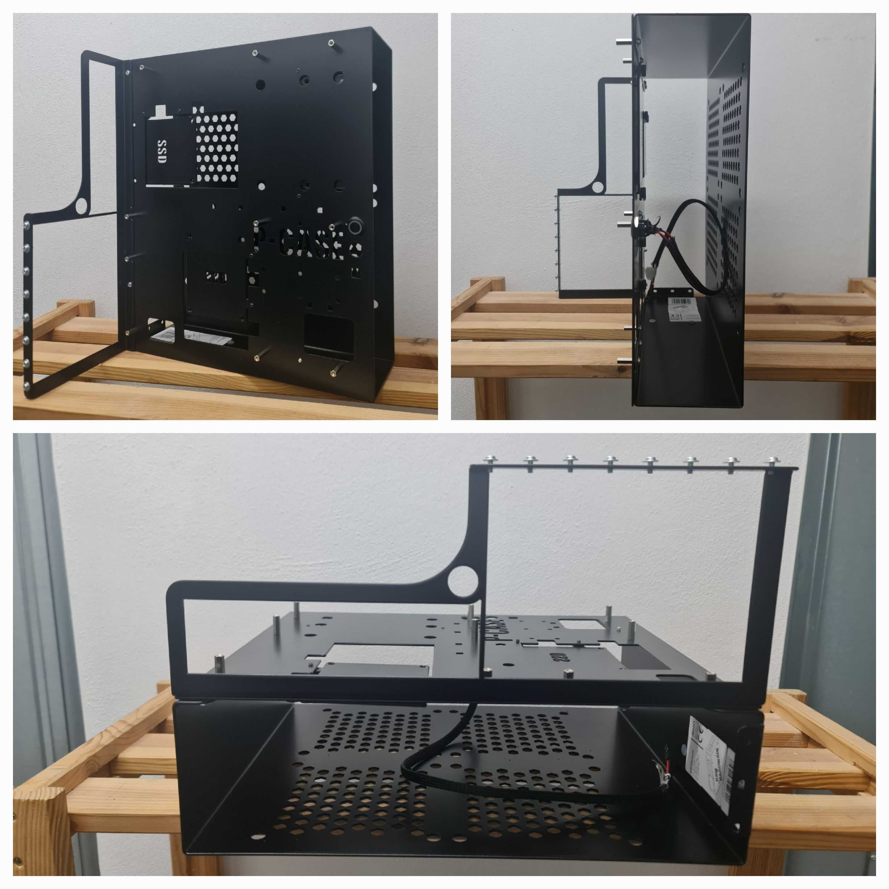 P-CASE 6 ATX + SFX , 2 x AIO 240 , 1 x HDD, 2 x SSD test bench,