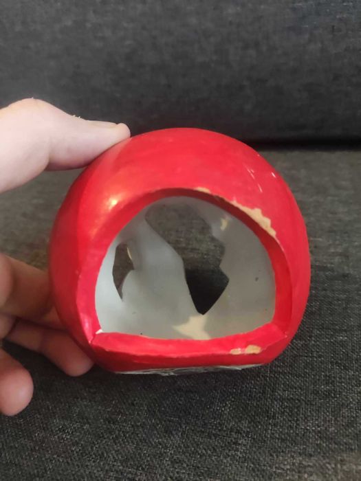 Świąteczny kominek do świec tealight Bombka kula