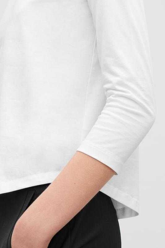 Новый топ а-силуэт хлопковая блузка футболка 3/4 рукав от COS