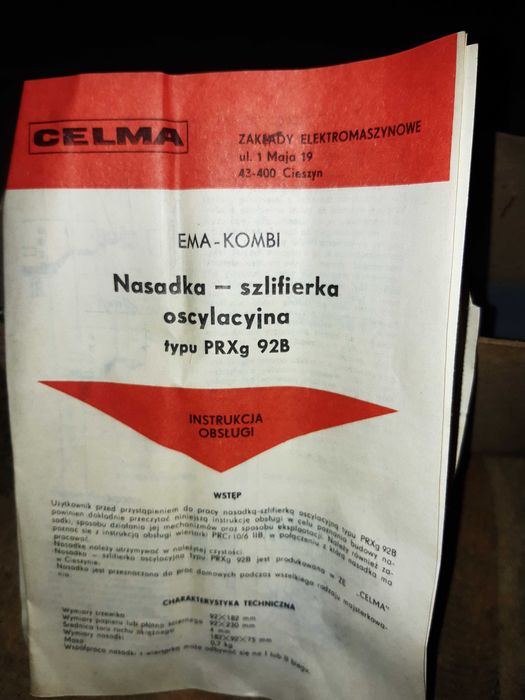 Celma PRCr 10/6 II B , nasadka oscylacyjna , pilarka tarczowa