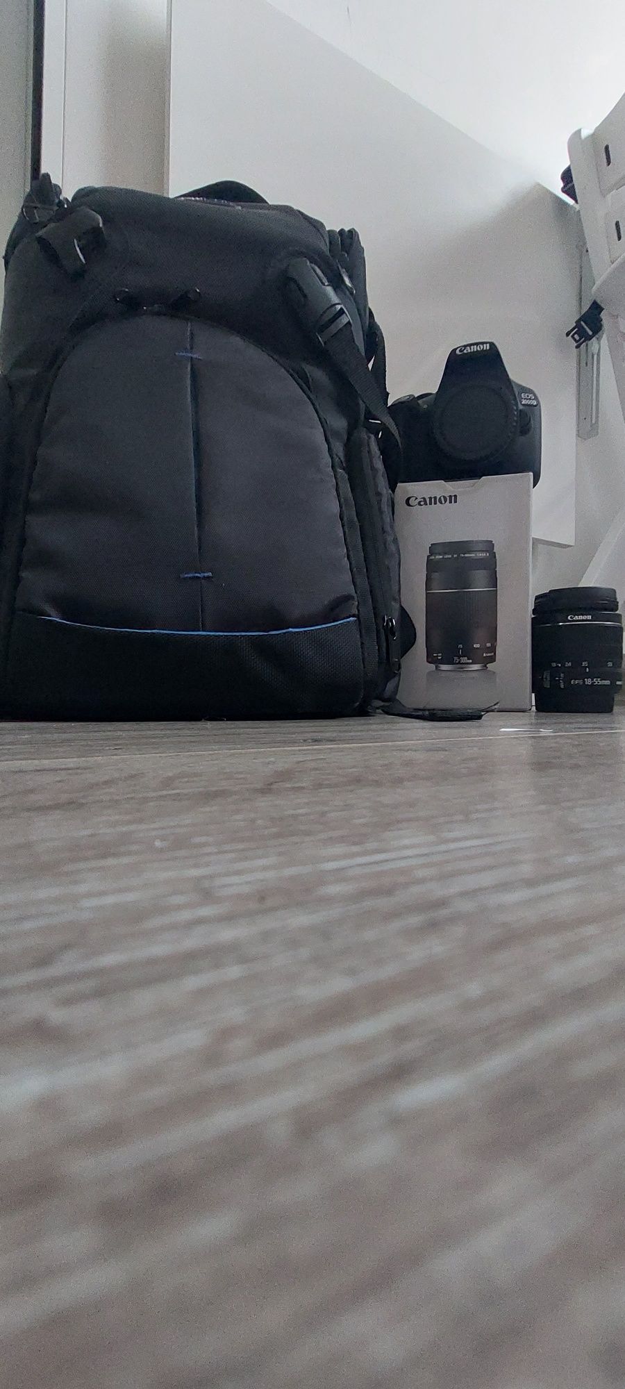 Canon EOS 2000D + 2 obiektywy + plecak