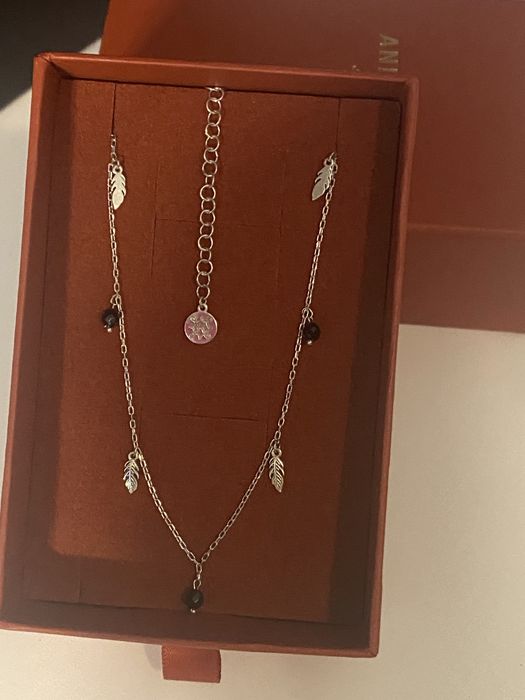 Ania Kruk Nowa Celebrytka  s 925 czarne cyrkonie Liście ,Jesienny