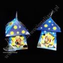 Lampion roraty adwentowy domek led