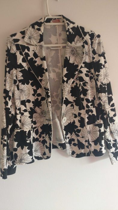 Blazer preto e branco