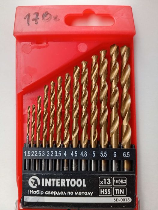 Набор сверл по металлу HSS 13шт