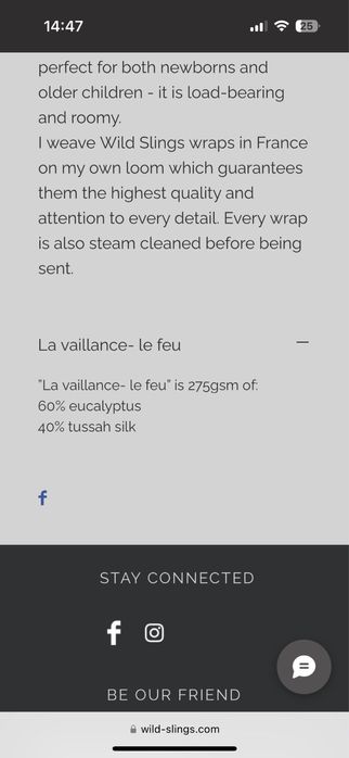 Chusta jedwab i eukaliptus wild sling NOWA