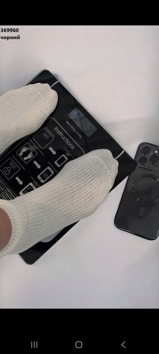 Ваги смарт підлогові до 180 кг/ Розумні фітнес ваги Bluetooth