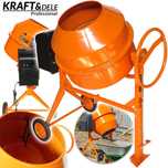 KRAFT-DELE Betoniarka Żeliwna 160l 1050w Mieszarka Mieszalnik KD495
