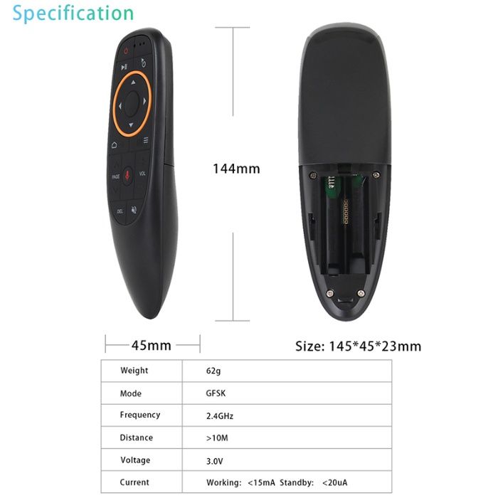 Пульт с гироскопом\голосовое G10S/G10Spro ПК, Android,ТV Box в наличии