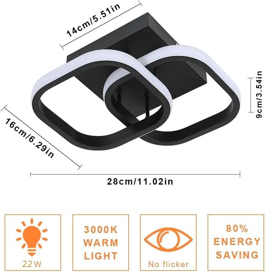 Lampa sufitowa LED 22W