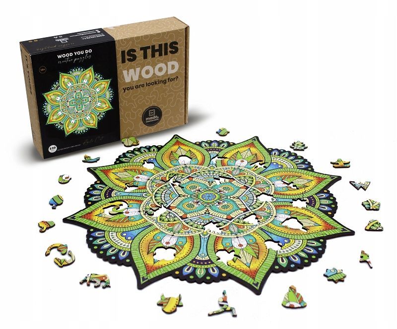 Puzzle Drewniane Mandala Eko Układanka Boho 450