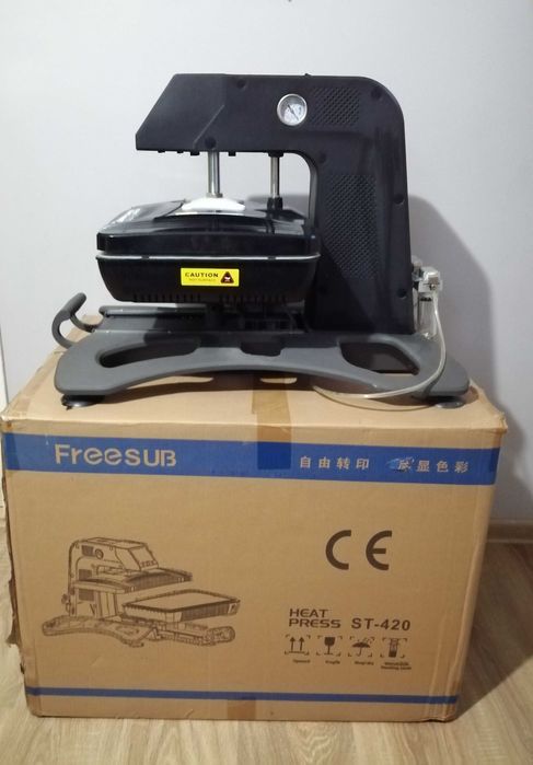 Pneumatyczno Automatyczna Prasa Termotranferowa 3D COMBO ALLinONE