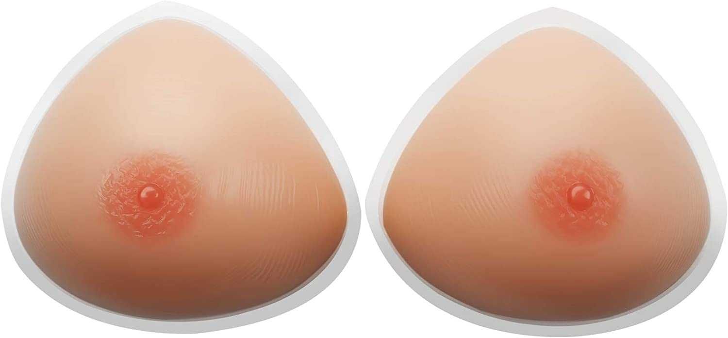 Triangular Silicone mama seios de silicone autocolantes para mastectom