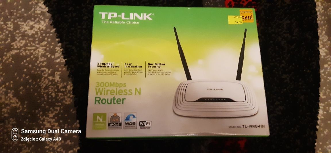 Sprzedam 100% sprawny zestaw tp-link tl-wr841n