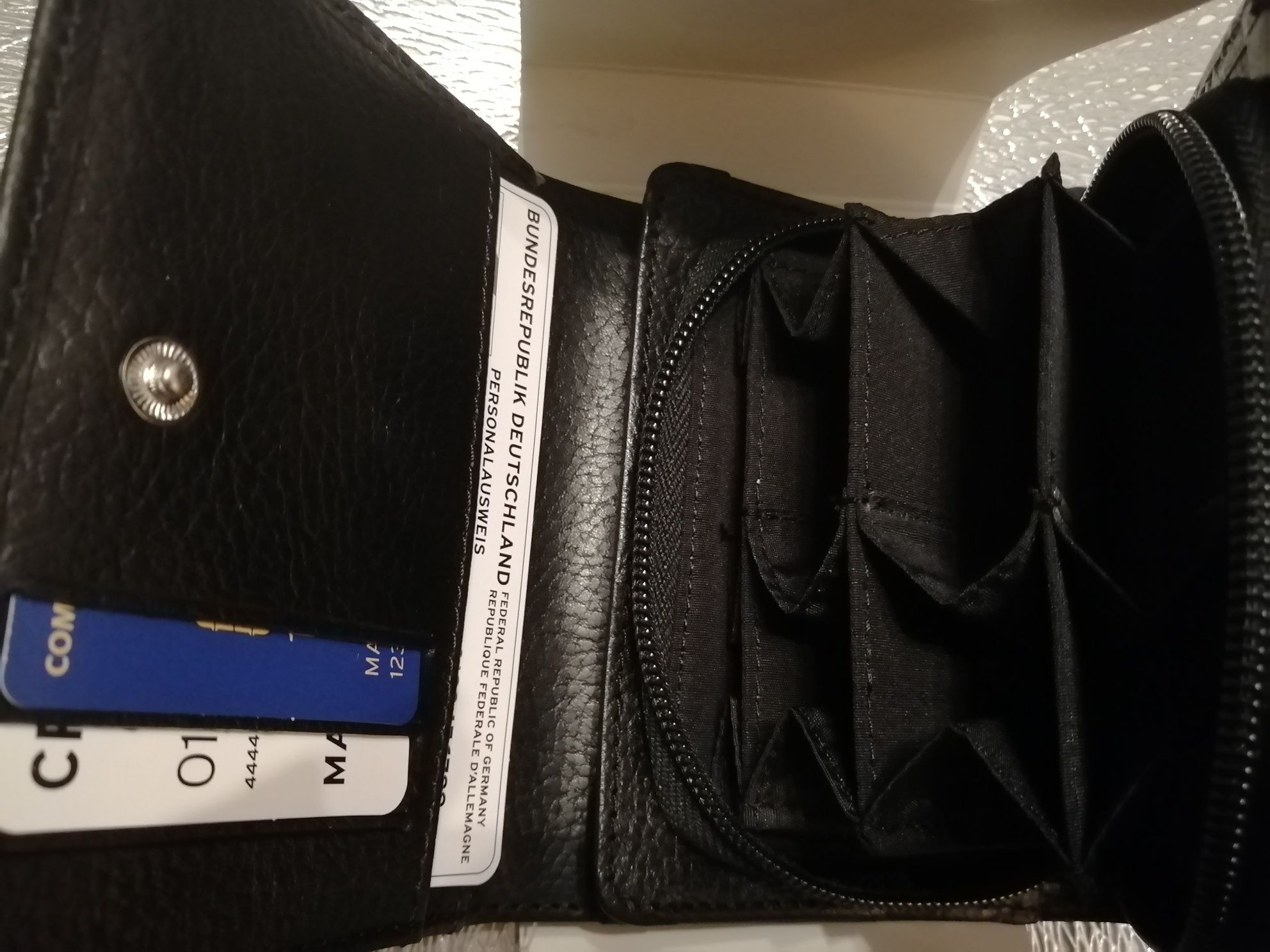 Портмоне, кошелёк, натур.кожа, Tchibo, 10*12cm