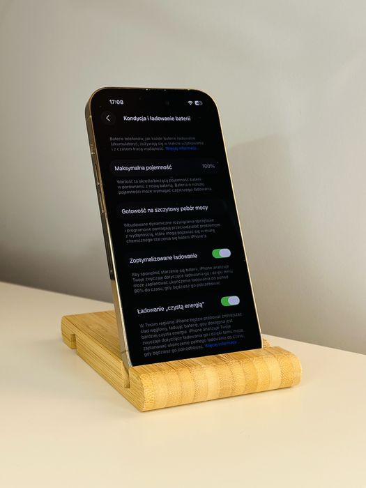 GWARANCJA iPhone 14 Pro 128GB Gold Idealny Stan 100% Kondycji Baterii