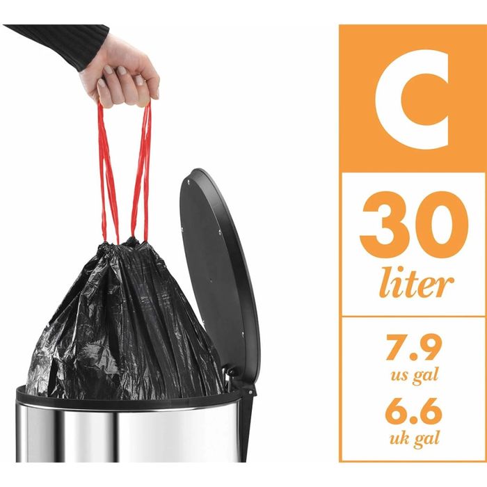 Hailo Kosz Na Śmieci Oko Duo Plus, Rozmiar L, 17 L+9 L, Biały