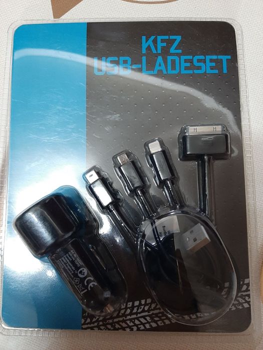 Кабель  для всех телефонов и др.+переходник в преуриватель