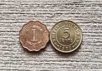 Британський Гондурас 1 цент 1970, 5 центів 1970