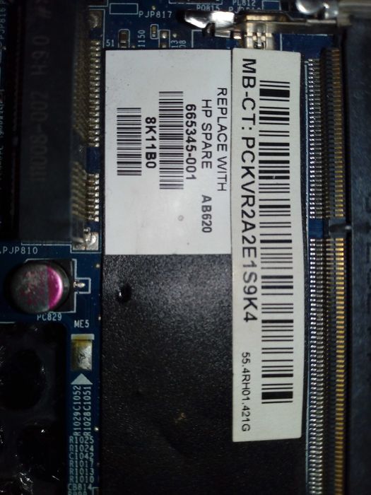 Płyta główna laptopa HP DV6 Uszkodzona procesor Intel Pentium i3 SR04R