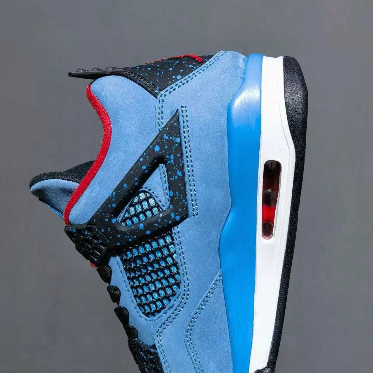 buty Espadryle Air Jordan4 Retro niebieski Espadryle R.44