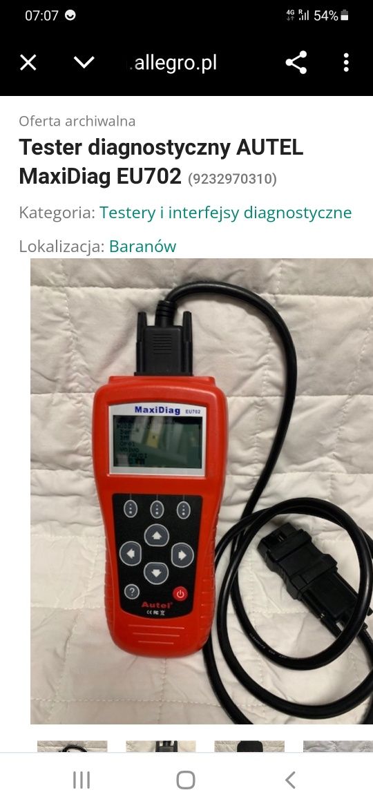 Sprzedam sprzęt do diagnozy