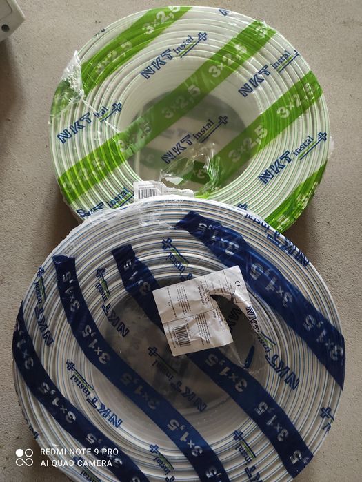 Kabel nkt 3*2,5 i 3*1,5