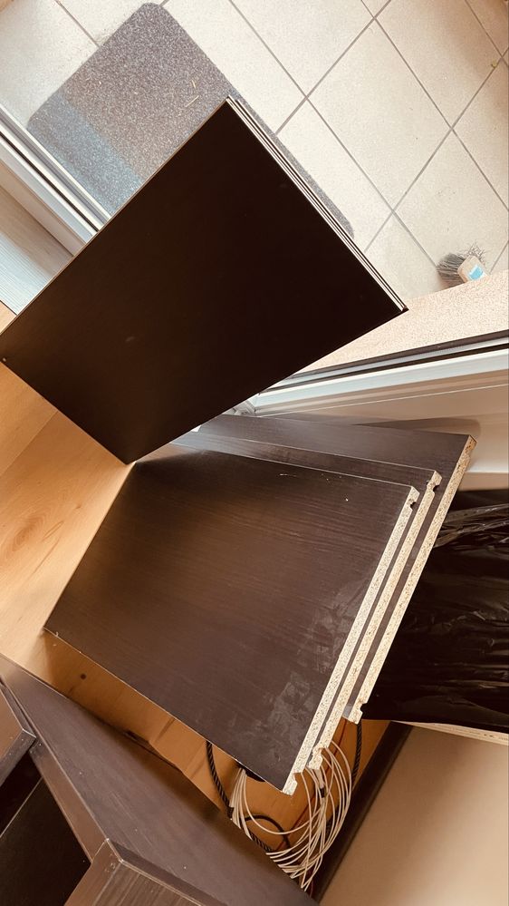 Regał Ikea Besta RTV ciemnobrqzowy