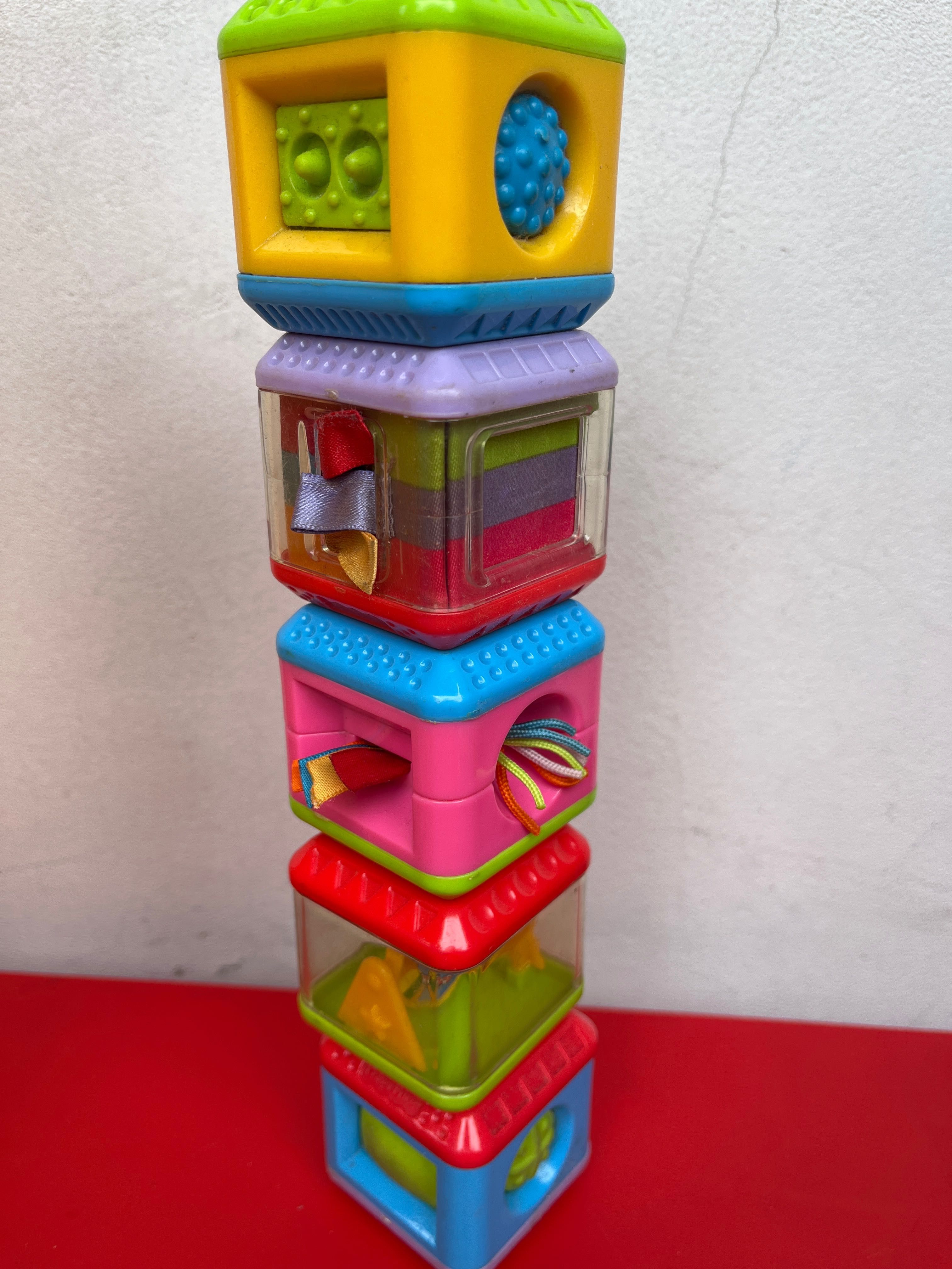 Klocki Fisher Price zestaw 5 sztuk