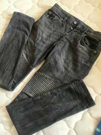 Новые черные джинсы скини на пуговицах 29 размер H&M