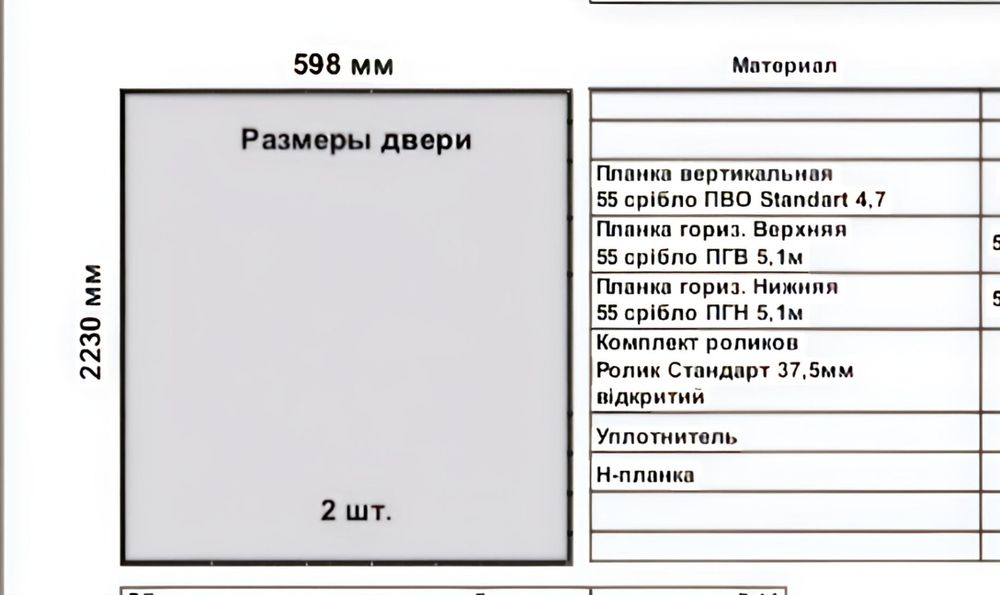 Розсувні двері для шафи купе