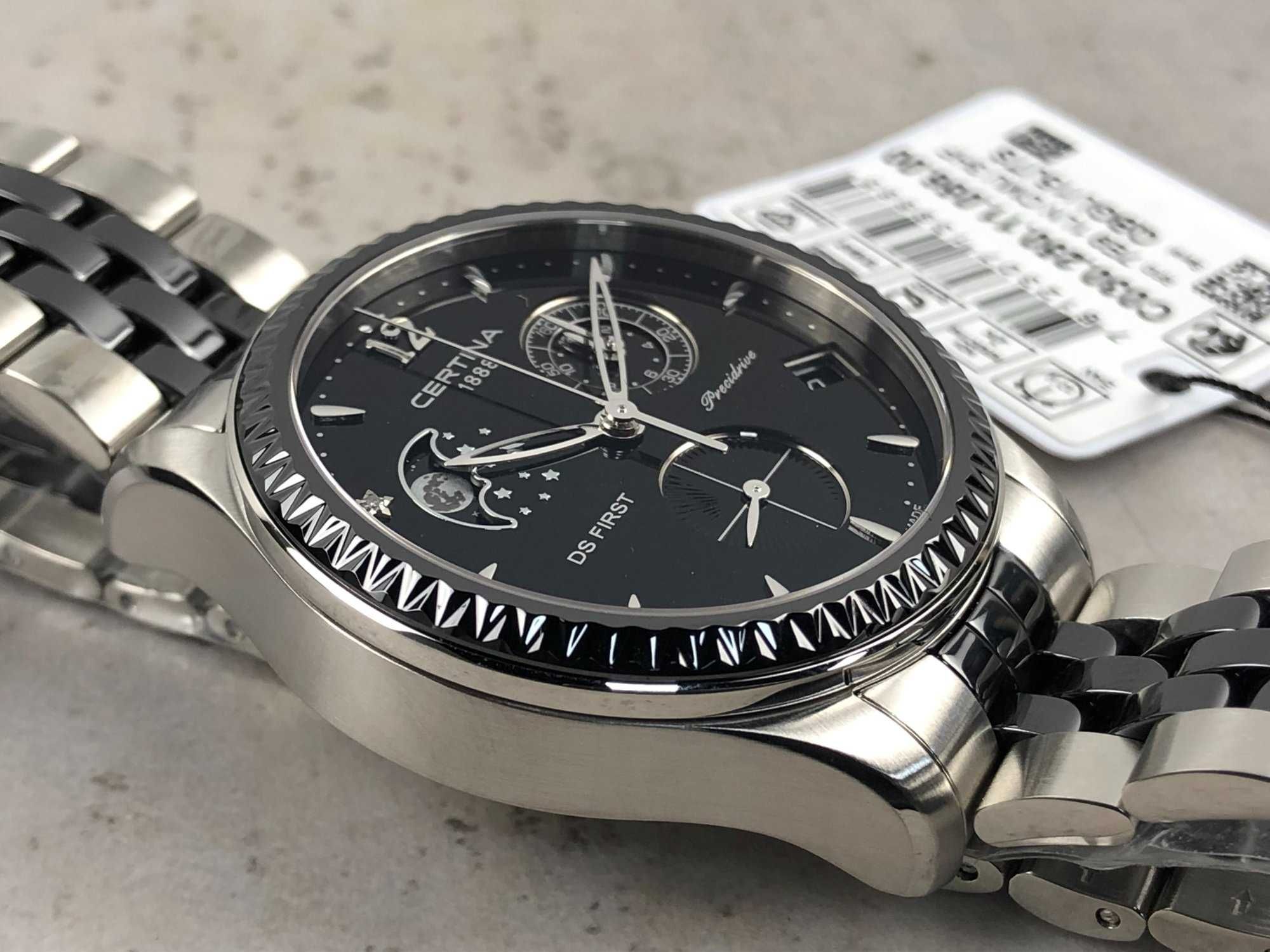 Zegarek Męski Certina DS First Ceramic Moonphase Chronograph