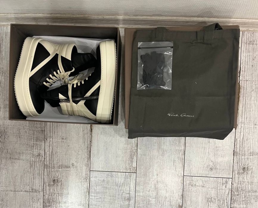 Rick Owens Mega  Double Bumper Geobasket Megabasket Ramones