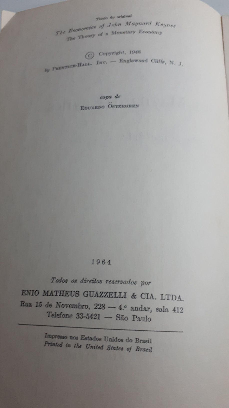 A Teoria Económica de John Maynard Keynes 1964