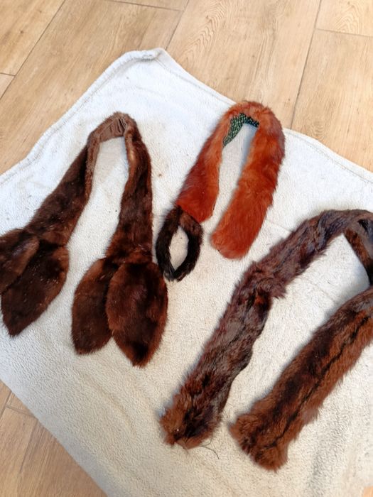 Kołnierzyki futrzane futro naturalne norki