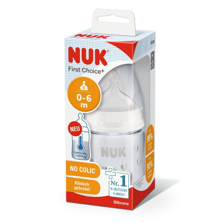 Новая бутылочка Nuk First Choice с контролем температуры 150 мл