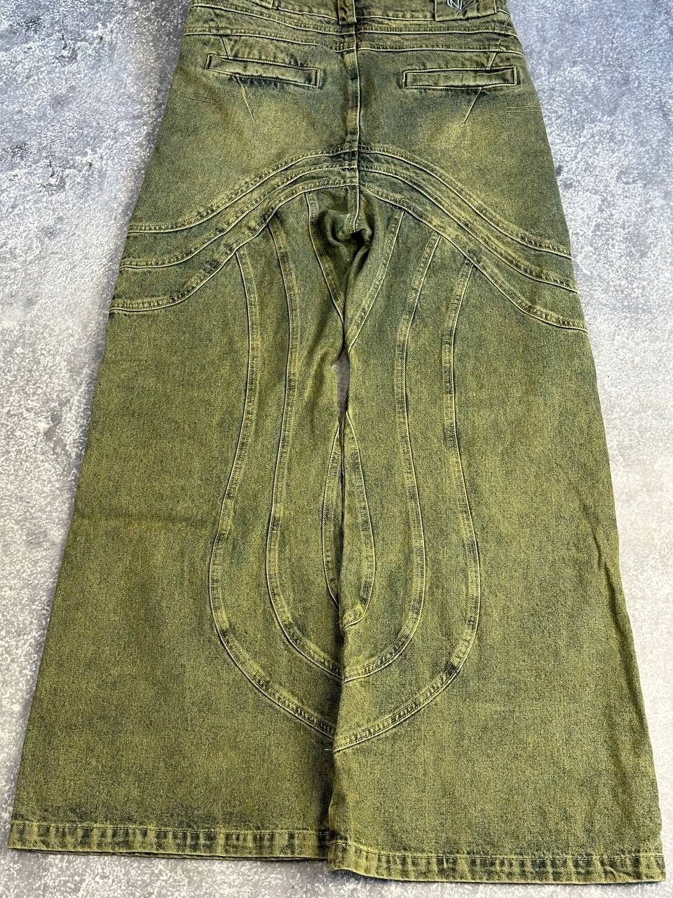 NFS NO FAITH STUDIOS baggy faded jeans distressed широкі джинси  джинс