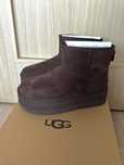 UGG W Classic Mini Platform skórzane brązowe emu botki śniegowce r. 42