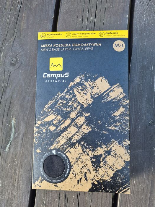 Campus męska koszulka termoaktywna M L Nowa sportowa trening